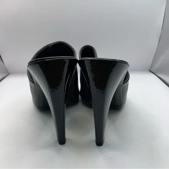 Diane Von Furstenberg heels flip flop open toe Women's Brown 9M Made in Italy - Picture 5 of 8